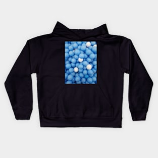 Blue ball pattern photography Kids Hoodie